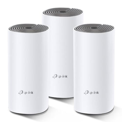 TP-LINK (DECO E4) Whole-Home Mesh Wi-Fi System (3 Pack) Dual Band AC1200 2 x LAN on each Unit