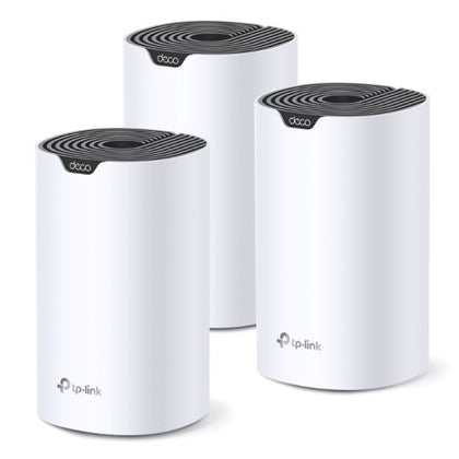 TP-LINK (DECO S7) Whole-Home Mesh Wi-Fi System 3 Pack Dual Band AC1900 MU-MIMO Robust Parental Controls 3x GB LAN on each Unit