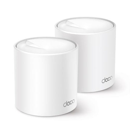 TP-LINK (DECO X50) AX3000 Dual Band Wireless Whole Home Mesh Wi-Fi 6 System 2 Pack 3x LAN OFDMA & MU-MIMO TP-Link HomeShield