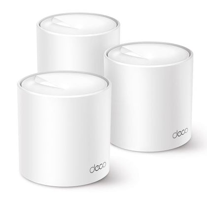 TP-LINK (DECO X50) AX3000 Dual Band Wireless Whole Home Mesh Wi-Fi 6 System 3 Pack 3x LAN OFDMA & MU-MIMO TP-Link HomeShield