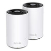 TP-LINK (DECO XE75 PRO) AXE5400 Wi-Fi 6E Tri-Band Mesh System 2 Pack AI-Driven Mesh 2.5G & Dual GB LAN per Unit Voice Control