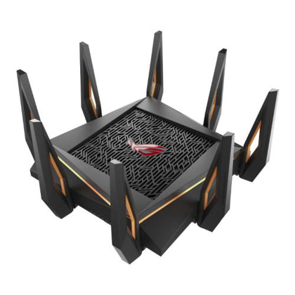 Asus (GT-AX11000) ROG Rapture AX11000 Wireless Tri-Band Gaming Wi-Fi 6 Router 802.11ax Quad Core CPU AiMesh RGB
