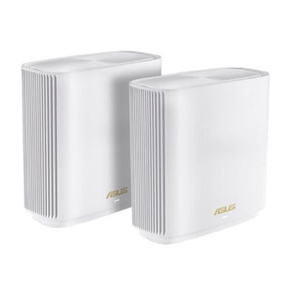 Asus (ZenWiFi AX XT8 V2) AX6600 Wireless Tri-Band Cable Wi-Fi 6 Routers 2 Pack USB 3.1 Gen1 2.5G WAN AiMesh Tech White