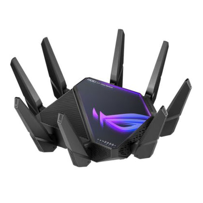 ASUS (GT-AXE16000) ROG Rapture AXE16000 Wi-Fi 6E Quad-Band Gaming Router 6GHz Band Dual 10G LAN 2.5G WAN AiMesh VPN Fusion RGB