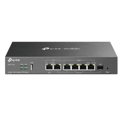 TP-LINK (ER707-M2) Omada Multi-Gigabit VPN Router Omada SDN 2x 2.5G Ports Up to 6x WAN SFP Port Extensive Security Features