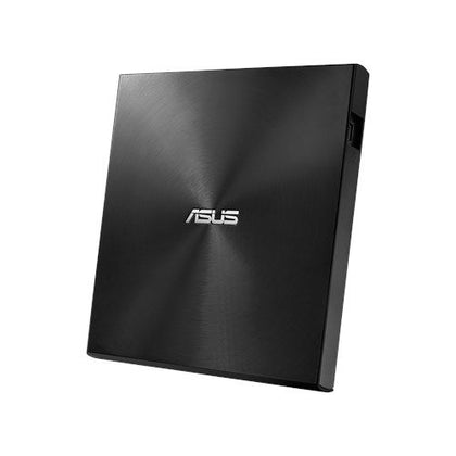 Asus (ZenDrive U9M) External Slimline DVD Re-Writer USB-A / USB-C 8x M-Disc Support Cyberlink Power2Go 8 Black