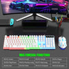 Gaming Keyboard USB Floating Mechanical Feel Wired Keyboard, Suitable for Gaming and Office Mouse and Keyboard Set