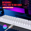 68 Keys Gaming Keyboard USB Wired Portable 20 RGB Backlight Keyboard for Windows Laptops Computer