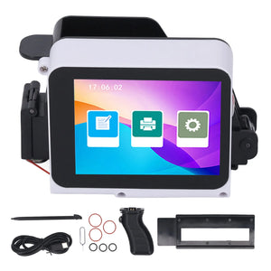 Handheld Inkjet Printer 12.7mm Inkjet Printing Machine for Barcode Date Label Batch Number Support Multi Languages Materials