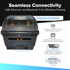 Original Zebra ZD621 Thermal Barcode Printer,USB Host Ethernet Connectivity Printer Desktop Barcode Printer for Warehouse Office