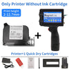 12.7/25.4mm Label Printer Handheld Inkjet Printer QR Bar Batch Code Date Number Logo Expiry Date Coding Machine Portable