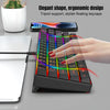 68 Keys Gaming Keyboard USB Wired Portable 20 RGB Backlight Korean Keyboard for Windows Laptops Computer