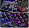 104 Key Backlit Mechanical Keyboard Wired Gaming Keyboard Waterproof Luminous Keyboard And Mouse Set for Gamer PC Laptop Office