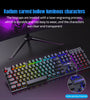 104 Key Backlit Mechanical Keyboard Wired Gaming Keyboard Waterproof Luminous Keyboard And Mouse Set for Gamer PC Laptop Office