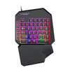 5 in 1 RGB Gaming Keyboard Mouse Combo One Handed Controller Converter  Wired Low Latency for PUBG Mobile Android iOS PC