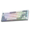 Redragon K631 Gery 65% Wired RGB Gaming Keyboard, 68 Keys Hot-Swappable Compact Mechanical Keyboard