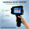 Handheld Inkjet Printer 12.7/25.4mm for QR Barcode Batch Date Number Logo Expiry Date Coding Machine 25 Languages Non-encrypted