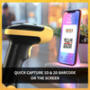 NETUM L8BLPro  Blueooth Wireless 2D Barcode Scanner QR Barcode Reader PDF417 Automatic Sensing for Pos Scanning