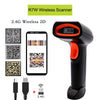 Handheld QR Code Scanner 1D 2D Wired Barcode Scanner or Wireless Bar code Scanner or Bluetooth Code Reader for PDF417 DataMatrix