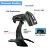 1D 2D QR Handheld Barcode Scanner Reader Bar Reader Portable USB Wireless 2.4G Bluetooth Connect PDF417 DM Code 3 in 1 1.5m Drop