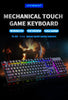 104 Key Backlit Mechanical Keyboard Wired Gaming Keyboard Waterproof Luminous Keyboard And Mouse Set for Gamer PC Laptop Office