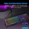 104 Key Backlit Mechanical Keyboard Wired Gaming Keyboard Waterproof Luminous Keyboard And Mouse Set for Gamer PC Laptop Office