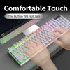 Wired USB Gaming Keyboard with Backlight, 104 Key Gamer Keyboard for Computer/Laptop/PC, Ergonomic Design,Office Gaming Accessor