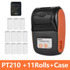 Mini Portable Thermal Printer GOOJPRT PT-210 58mm Handheld Barcode Thermal Printer 203dpi Electronic Labeler POS Android /iOS