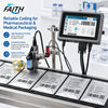 Faith 7'' Industrial Online Inkjet Printer 12.7mm QR Barcode Batch Number Logo Expiry Date Coding Machine