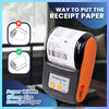 Mini Portable Thermal Printer GOOJPRT PT-210 58mm Handheld Barcode Thermal Printer 203dpi Electronic Labeler POS Android /iOS