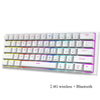 60% Wired Mechanical Keyboard RGB Gaming Office Supplies Keyboards Ergonomic mini USB Teclado gamer Tastiera Meccanica White