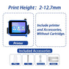 ZM-C15 0.5inch Mini Intelligent Inkjet Printer Handheld Inkjet Printer Text QR Barcode Image Batch Number Logo Coding Machine