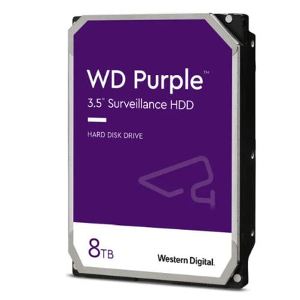 WD 3.5" 8TB SATA3 Purple Surveillance Hard Drive 256MB Cache OEM