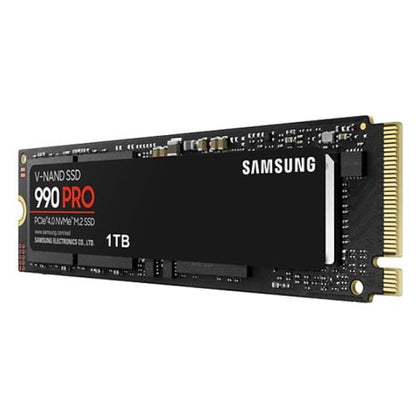 Samsung 1TB 990 PRO M.2 NVMe Gen4 SSD M.2 2280 PCIe 4.0 V-NAND R/W 7450/6900 MB/s 1200K/1550K IOPS