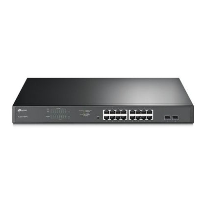 TP-LINK (TL-SG1218MPE) 16-Port Gigabit PoE+ Easy Smart Switch 2 SFP Ports Rackmountable