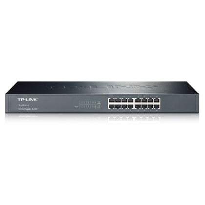TP-LINK (TL-SG1016) 16-Port Gigabit Unmanaged Rackmount Switch Steel Case