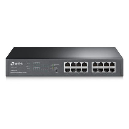 TP-LINK (TL-SG1016PE) 16-Port Gigabit Easy Smart Desktop/Rackmount Switch 8-Port PoE+ Metal