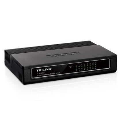 TP-LINK (TL-SF1016D) 16-Port 10/100Mbps Unmanaged Desktop Switch Plastic Case