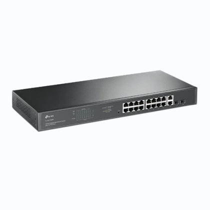 TP-LINK (TL-SG1218MP) 18-Port Gigabit Unmanaged PoE+ Rackmount Switch 16-Port PoE+ 2 SFP Ports
