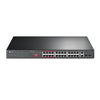 TP-LINK (TL-SL1226P) 24-Port 10/100Mbps + 2-Port GB Unmanaged PoE+ Switch 2 combo GB SFP Slots 24-Port PoE Rackmountable