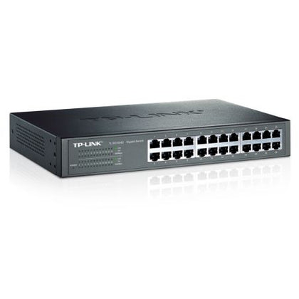TP-LINK (TL-SG1024D) 24-Port Gigabit Unmanaged Desktop/Rackmount Switch Steel Case