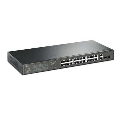 TP-LINK (TL-SG1428PE) 28-Port Gigabit PoE+ Easy Smart Switch 24-Port PoE+ 2 SFP Ports Rackmountable