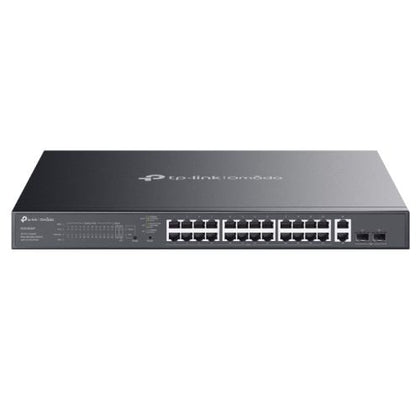TP-LINK (ES228GMP) Omada 28-Port Gigabit Easy Managed Switch with 24-Port PoE+ 2x GB SFP Ports 384W Power Budget Rackmountable