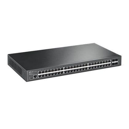 TP-LINK (SG3452) JetStream 48-Port Gigabit L2 Managed Network Switch with 4 SFP Slots L2/L3/L4 QoS Fanless Rackmountable
