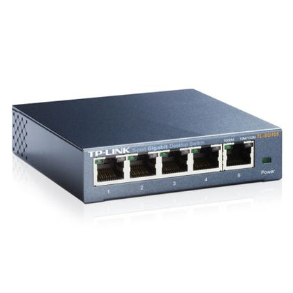 TP-LINK (TL-SG105) 5-Port Gigabit Unmanaged Desktop Switch Steel Case