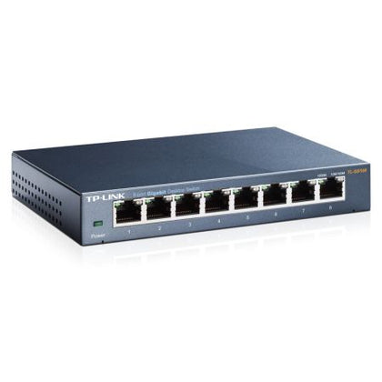 TP-LINK (TL-SG108) 8-Port Gigabit Unmanaged Desktop Switch Steel Case