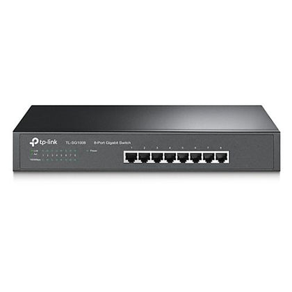 TP-LINK (TL-SG1008) 8-Port Gigabit Unmanaged Desktop/Rackmount Switch Steel Case