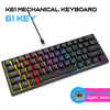 60% Wired Mechanical Keyboard RGB Gaming Office Supplies Keyboards Ergonomic mini USB Teclado gamer Tastiera Meccanica White