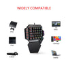 Mini One-Handed Mechanical Gaming Keyboard K50 RGB Backlit Portable Mini Gaming Keypad Game Controller for PC PS4 Xbox Gamer