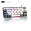 MageGee Mini 60% Gaming Keyboard, RGB Backlit 61 Key Ultra-Compact Keyboard, TS91 Ergonomic Waterproof Mechanical Feeling Office